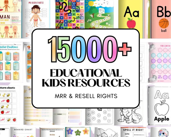 15,000+ Premium Templates Bundle for Kids' Activities – Resell as Your Own!